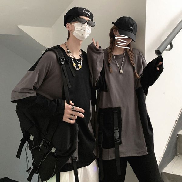 2021 new korean t-shirt men's fashion retro hit color casual cotton t shirt men streetwear loose autumn hip-hop long-sleeved tshirt men, White;black
2021 new korean t-shirt men's fashion retro hit color casual cotton t shirt men streetwear loose autumn hip-hop long-sleeved tshirt men, White;black
