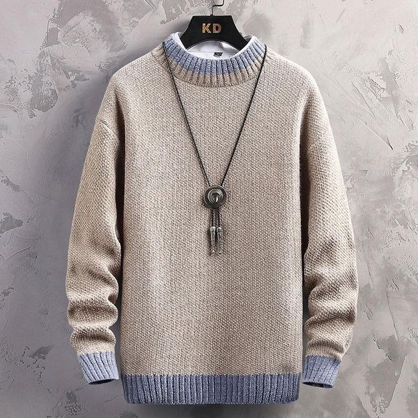 men's sweaters 2021 winter shirts knit all-match korean fashion striped pullovers round neck, White;black
men's sweaters 2021 winter shirts knit all-match korean fashion striped pullovers round neck, White;black