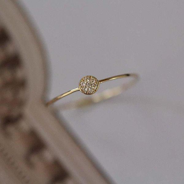 cluster rings 9k solid gold stacking minimalist ring temperament delicate simple elegant couple love gift engagement solitaire, Golden;silver
cluster rings 9k solid gold stacking minimalist ring temperament delicate simple elegant couple love gift engagement solitaire, Golden;silver