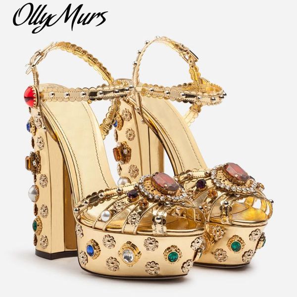 dress shoes ollymurs gold curved leather block heel rhinestone embellished high sandals summer designer women, Black
dress shoes ollymurs gold curved leather block heel rhinestone embellished high sandals summer designer women, Black