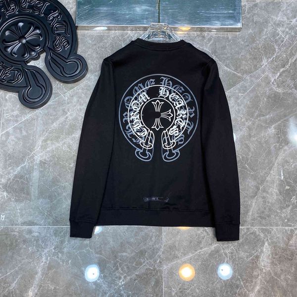 autumn and winter ch classic horseshoe overprint round neck pullover sweater loose casual men's women's long sleeve lovers trend, Black
autumn and winter ch classic horseshoe overprint round neck pullover sweater loose casual men's women's long sleeve lovers trend, Black