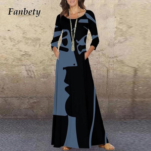 casual dresses elegant women o neck abstract print long ladies sleeve pocket party autumn plus size a-line dress vestidos, Black;gray
casual dresses elegant women o neck abstract print long ladies sleeve pocket party autumn plus size a-line dress vestidos, Black;gray