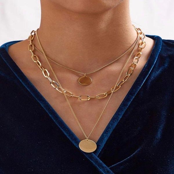 chains arrival tassel alloy sequin modern choker necklace multi-layer circle necklaces gold color jewelry for women, Silver
chains arrival tassel alloy sequin modern choker necklace multi-layer circle necklaces gold color jewelry for women, Silver