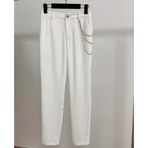 new high street stylish 2021 designer women's brief metal chain embellished pants trousers m839, Black;white
new high street stylish 2021 designer women's brief metal chain embellished pants trousers m839, Black;white