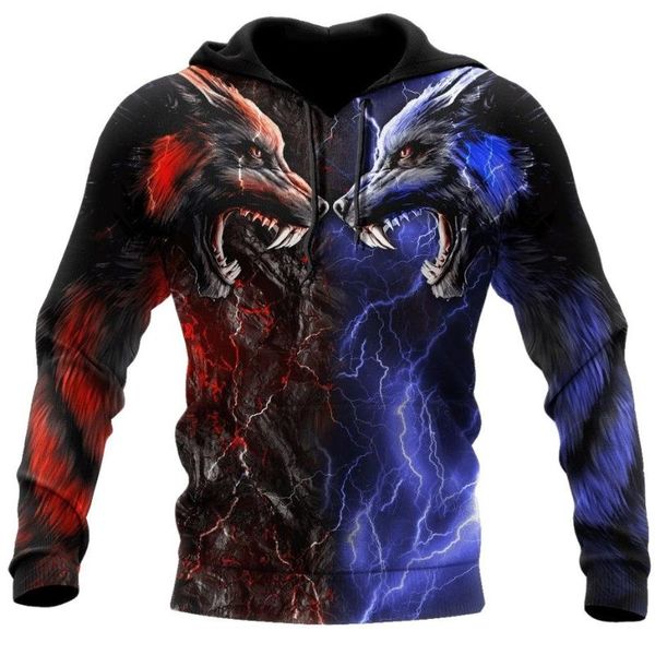 men's hoodies & sweatshirts fashion spring and autumn cool wolf print pattern street trend all-match casual loose oversized hooded to, Black
men's hoodies & sweatshirts fashion spring and autumn cool wolf print pattern street trend all-match casual loose oversized hooded to, Black