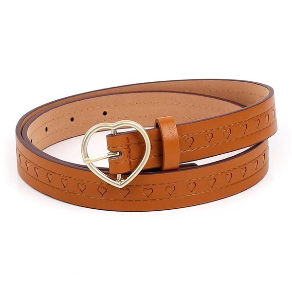 women's fashion belt new student versatile belt pants decorated summer korean embossed heart belt, Black;brown
women's fashion belt new student versatile belt pants decorated summer korean embossed heart belt, Black;brown