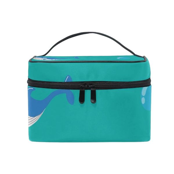 cosmetic bags & cases fengju bag portable travel organizer hanging toiletry case storage tote for girls woman whale green 
cosmetic bags & cases fengju bag portable travel organizer hanging toiletry case storage tote for girls woman whale green