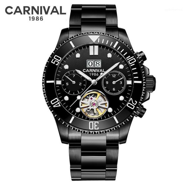 tourbillon mechanical mens watch automatic self-wind luxury fashion sport 316 black steel calendar male watches relogio wristwatches, Slivery;brown
tourbillon mechanical mens watch automatic self-wind luxury fashion sport 316 black steel calendar male watches relogio wristwatches, Slivery;brown