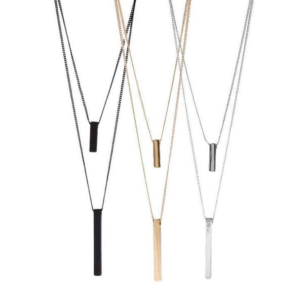 simple design geometric rectangle pendant necklace elegant women's wedding 3 color sweater chain fashion girl party jewelry, Silver
simple design geometric rectangle pendant necklace elegant women's wedding 3 color sweater chain fashion girl party jewelry, Silver