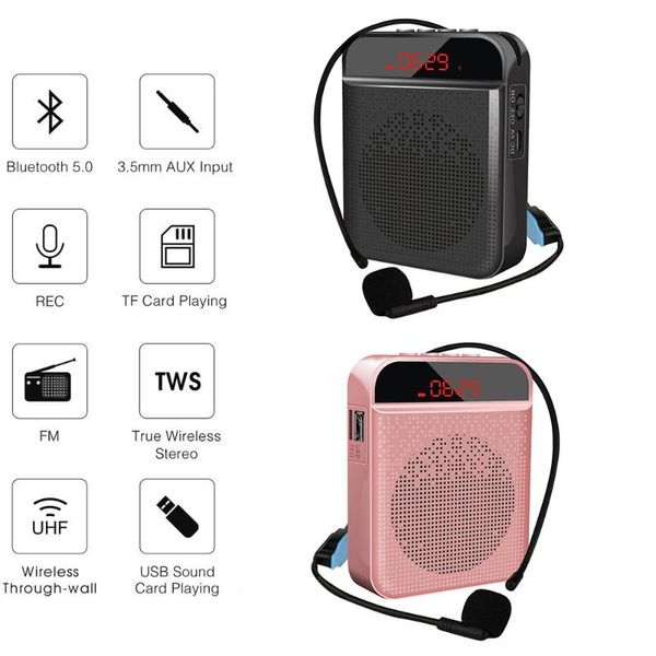 bluetooth voice speaker portable multifunctional loudspeaker with personal microphone for teaching and guide
bluetooth voice speaker portable multifunctional loudspeaker with personal microphone for teaching and guide