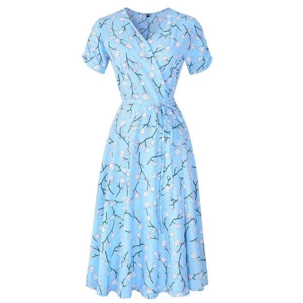 casual dresses summer elegant high waist wraped maixi dress womens ladies holiday floral print short sleeve party, Black;gray
casual dresses summer elegant high waist wraped maixi dress womens ladies holiday floral print short sleeve party, Black;gray