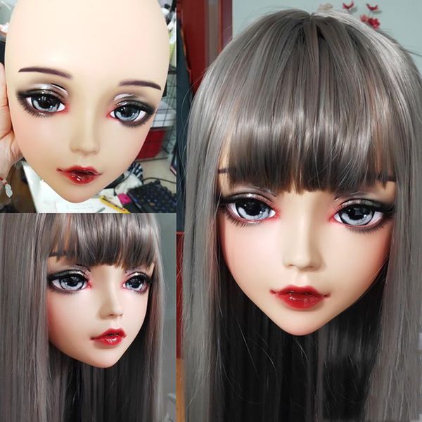 party masks (chan01)female sweet girl resin half head kigurumi bjd eyes crossdress cosplay japanese anime role lolita mask with and wig
party masks (chan01)female sweet girl resin half head kigurumi bjd eyes crossdress cosplay japanese anime role lolita mask with and wig