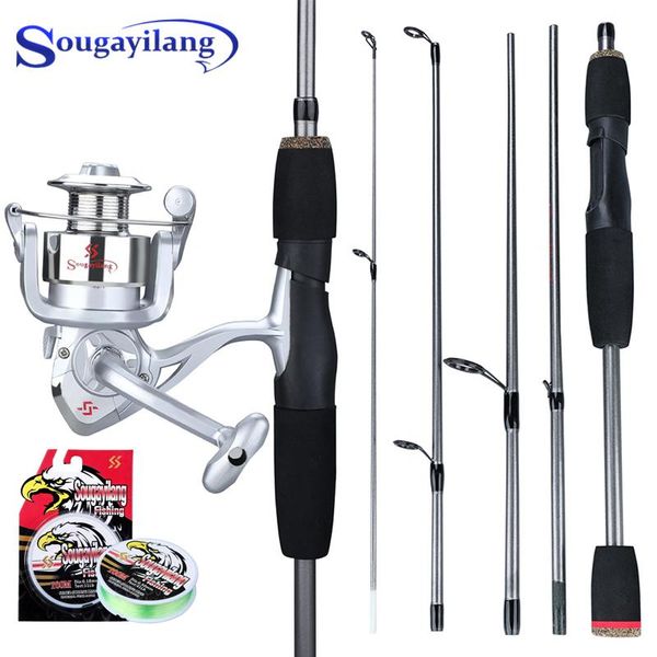 sougayilang 5 section fishing rod reel combo portable 1.66m fishing rod and 5.1: 1 spinning aluminum spool reel set
sougayilang 5 section fishing rod reel combo portable 1.66m fishing rod and 5.1: 1 spinning aluminum spool reel set