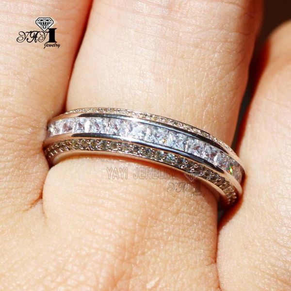 cluster rings yayi fine jewelry fashion princess claw set cut white cubic zirconia silver color engagement wedding party lovers gift, Golden;silver
cluster rings yayi fine jewelry fashion princess claw set cut white cubic zirconia silver color engagement wedding party lovers gift, Golden;silver