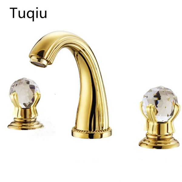 2021 new wash mixer luxury brass gold plating crystal handle widespread basin sink faucet vrwq
2021 new wash mixer luxury brass gold plating crystal handle widespread basin sink faucet vrwq