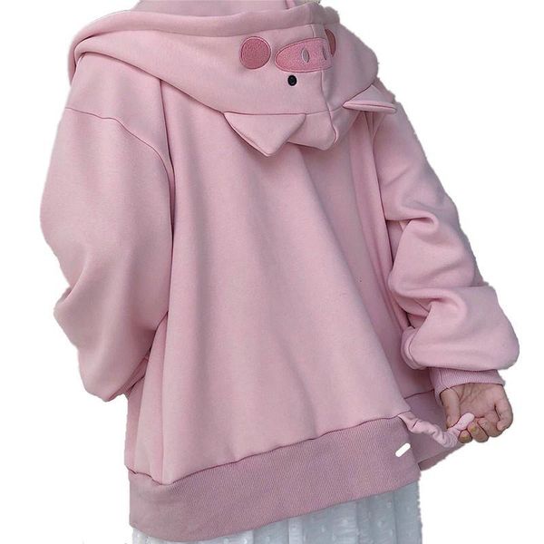 fall harajuku cute pig ears embroidery hooded sweatshirt women long sleeve hoodies teenager young girl pullover pocket sudadera, Black
fall harajuku cute pig ears embroidery hooded sweatshirt women long sleeve hoodies teenager young girl pullover pocket sudadera, Black