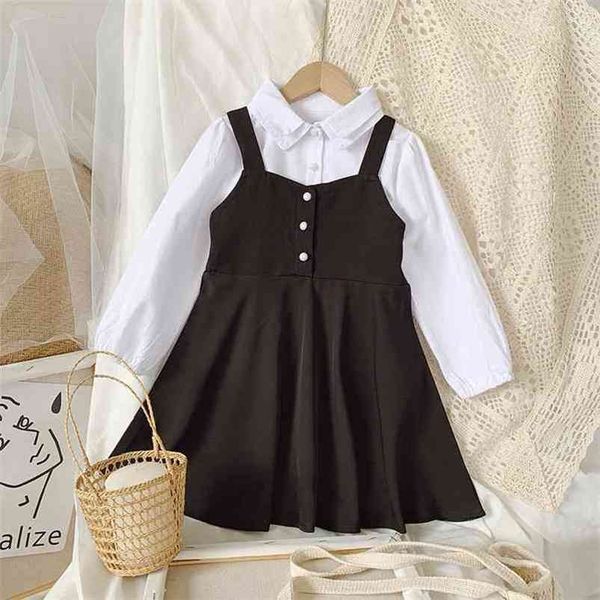gooporson fashion little girls clothes blouse cardigan&strap dress fall toddler kids clothing set 2-7years children outfits 210715, White
gooporson fashion little girls clothes blouse cardigan&strap dress fall toddler kids clothing set 2-7years children outfits 210715, White