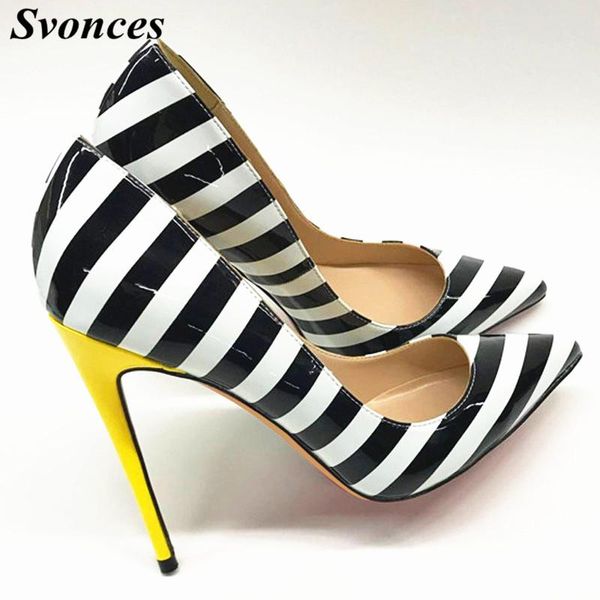 2021 zebra stripes high heel shoes woman pointed toe patent leather patchwork 12cm yellow heeled pumps women fashion party shoes, Black
2021 zebra stripes high heel shoes woman pointed toe patent leather patchwork 12cm yellow heeled pumps women fashion party shoes, Black