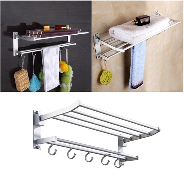 towel racks 1pc punch-rack space aluminum flexible folding double-layer holder for bathroom (silver 60cm)
towel racks 1pc punch-rack space aluminum flexible folding double-layer holder for bathroom (silver 60cm)