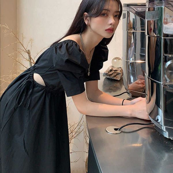 women's drs 2021 summer dign small crowd french skirt bubble sleeve hepburn style black, Black;gray
women's drs 2021 summer dign small crowd french skirt bubble sleeve hepburn style black, Black;gray