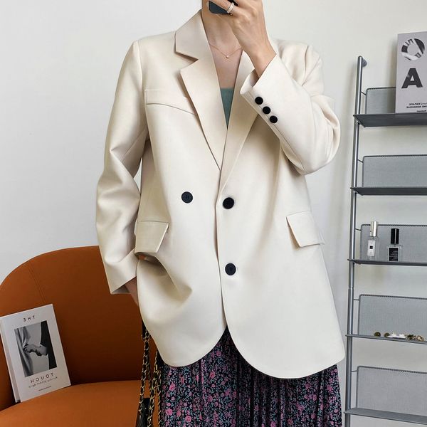 2021 new woman blazer turn down collar drouble breasted blzaer jacket ladies coat for women blazers li27, White;black
2021 new woman blazer turn down collar drouble breasted blzaer jacket ladies coat for women blazers li27, White;black