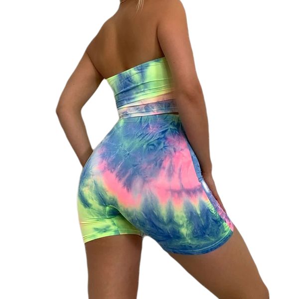 sexyy 2 piece set women tie-dye tube cropeed and high waist short pants spaghetti strap crop and shorts with belt set, Red;black
sexyy 2 piece set women tie-dye tube cropeed and high waist short pants spaghetti strap crop and shorts with belt set, Red;black