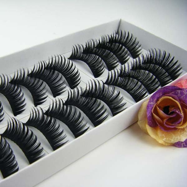10 pairs thick cruelty long cross party false eyelashes handmade 3d black band individual strip fake eye makeup lashes
10 pairs thick cruelty long cross party false eyelashes handmade 3d black band individual strip fake eye makeup lashes