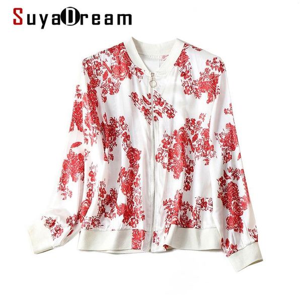 women's hoodies & sweatshirts suyadream women silk jackets 95%silk 5%spandex zipper white printed stand collar jacket 2021 spring autum, Black
women's hoodies & sweatshirts suyadream women silk jackets 95%silk 5%spandex zipper white printed stand collar jacket 2021 spring autum, Black
