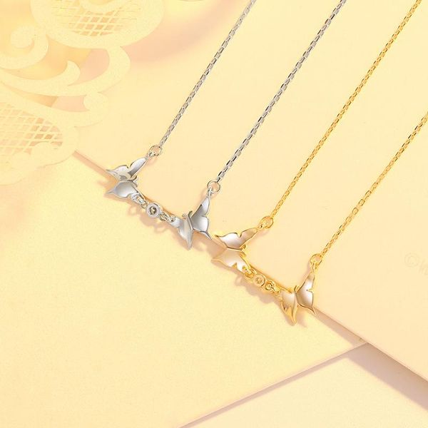 chains jewelry fashion butterfly necklace women double pendant clavicle chain diamond simple, Silver
chains jewelry fashion butterfly necklace women double pendant clavicle chain diamond simple, Silver