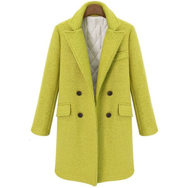 new autumn winter women's wool coats double breasted trench medium long thicken outwear plus cotton woolen overcoats f26c, Black
new autumn winter women's wool coats double breasted trench medium long thicken outwear plus cotton woolen overcoats f26c, Black