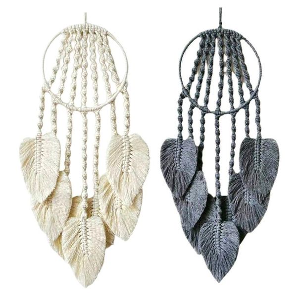 decorative objects & figurines macrame wall hanging dream catcher handmade woven 7 leaf tassel tapestry for kids room wedding decoration orn
decorative objects & figurines macrame wall hanging dream catcher handmade woven 7 leaf tassel tapestry for kids room wedding decoration orn