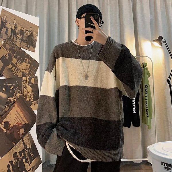 men's sweaters 2021 japanese style handsome sweater loose casual round neck pullover teenager color, White;black
men's sweaters 2021 japanese style handsome sweater loose casual round neck pullover teenager color, White;black