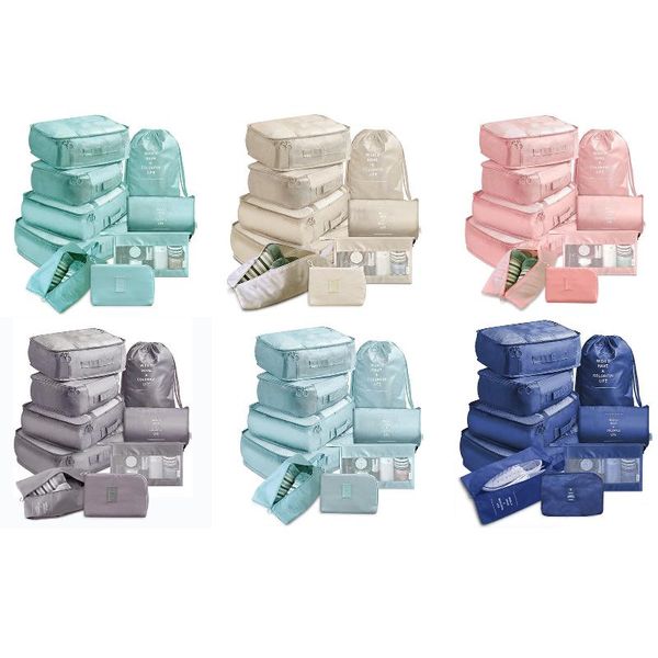 cosmetic bags & cases 9 pcs packing cubes for travel collapsible luggage storage bag organizer electronics product cosmetics and co
cosmetic bags & cases 9 pcs packing cubes for travel collapsible luggage storage bag organizer electronics product cosmetics and co