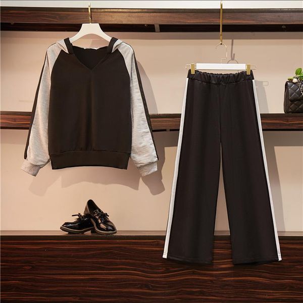 two piece dress fashion casual women chiffon loose plus size stripe 2 pcs sets 2021 spring woman hooded cap sweatshirt + trousers outfit, White
two piece dress fashion casual women chiffon loose plus size stripe 2 pcs sets 2021 spring woman hooded cap sweatshirt + trousers outfit, White