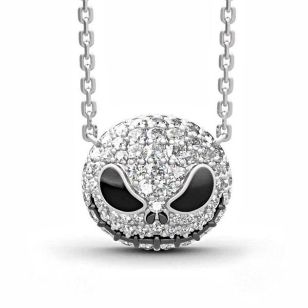 fashion drop oil inlaid crystal cute skull demon necklaces temperament women charm pendant necklace party gifts, Silver
fashion drop oil inlaid crystal cute skull demon necklaces temperament women charm pendant necklace party gifts, Silver