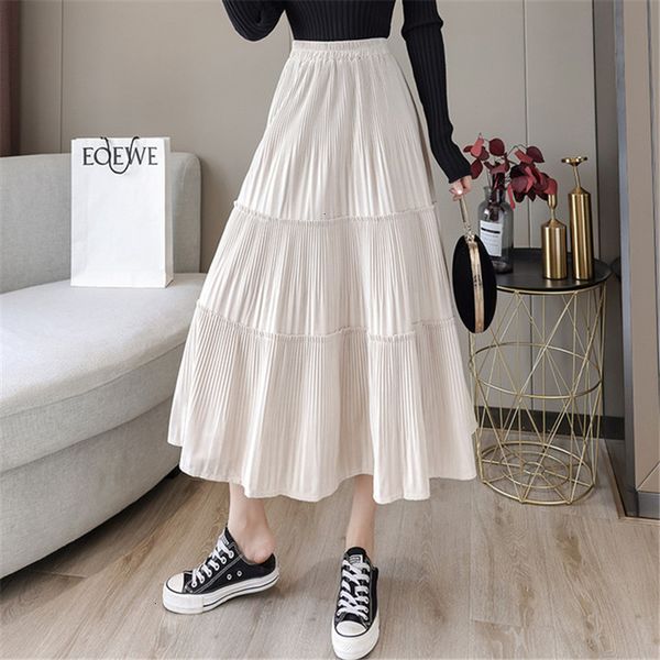 2021 women's midi pleated solid color autumn new fashion elastic high waist skirt office lady black purple skirts jw49
2021 women's midi pleated solid color autumn new fashion elastic high waist skirt office lady black purple skirts jw49
