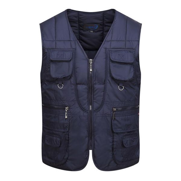men's vests multi pocket vest men winter cotton padded casual warm pographer sleeveless outerwear jacket male many waistcoat, Black;white
men's vests multi pocket vest men winter cotton padded casual warm pographer sleeveless outerwear jacket male many waistcoat, Black;white