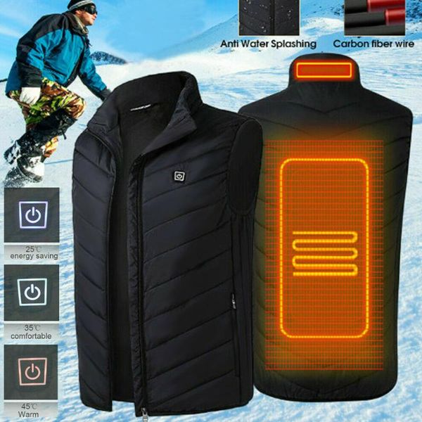 men's vests ly electric heated vest usb thermal heat pad winter warm warmer vk-ing, Black;white
men's vests ly electric heated vest usb thermal heat pad winter warm warmer vk-ing, Black;white