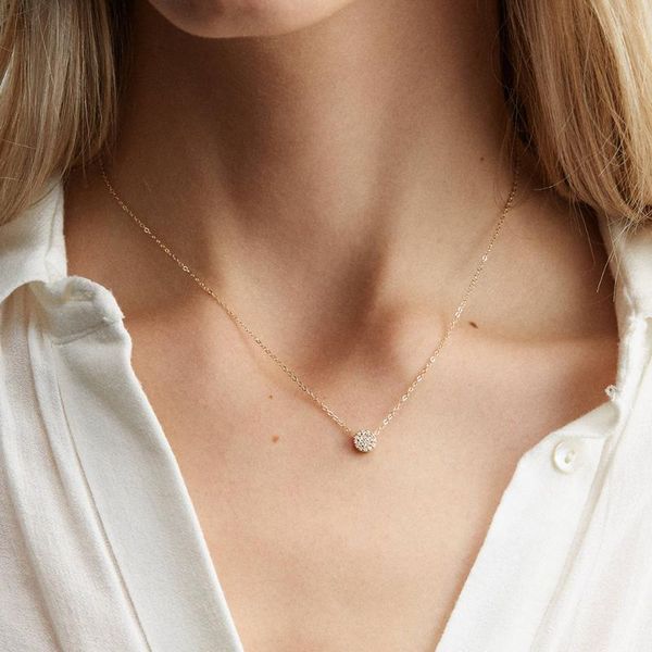 jujie exquisite 316l stainless steel zircon chain necklace female fashion accessories wedding jewelry wholesale/dropshipping, Silver
jujie exquisite 316l stainless steel zircon chain necklace female fashion accessories wedding jewelry wholesale/dropshipping, Silver