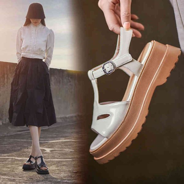 sandals genuine leather women's sandals summer shoes more size 22-26cm filled in t girdle roman shoe platform y6pf, Black
sandals genuine leather women's sandals summer shoes more size 22-26cm filled in t girdle roman shoe platform y6pf, Black