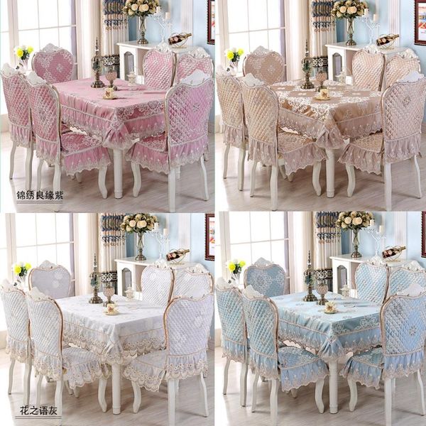 linen table cloth set european style increase non-slip chair cover high-end luxury lace tablecloth home wedding dining table set
linen table cloth set european style increase non-slip chair cover high-end luxury lace tablecloth home wedding dining table set