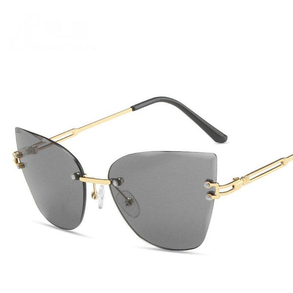 sunglasses round rimless woman fashion retro metal frame shades for women vintage ladies oculos uv400, White;black
sunglasses round rimless woman fashion retro metal frame shades for women vintage ladies oculos uv400, White;black