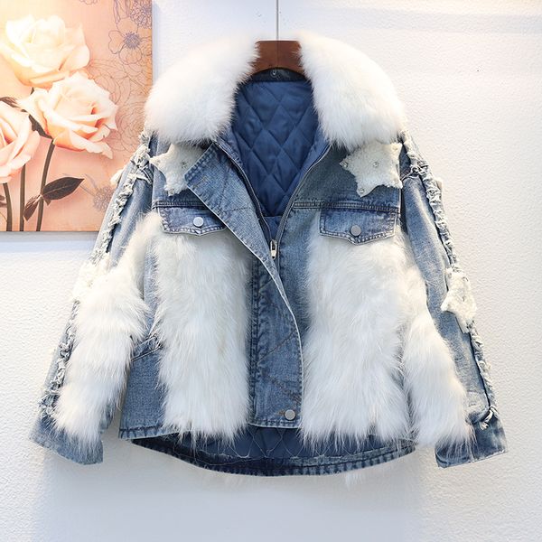 2021 new female winter turn down collar long fox skin sleeve pentagram decoration thicked jacket short xhow, Black;brown
2021 new female winter turn down collar long fox skin sleeve pentagram decoration thicked jacket short xhow, Black;brown