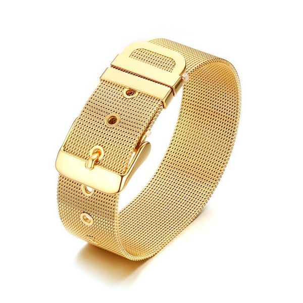 link, chain men's watch band link strap bracelets for women 12/18 mm wide stainless steel mesh pulsera masculina adjustable length b003, Black
link, chain men's watch band link strap bracelets for women 12/18 mm wide stainless steel mesh pulsera masculina adjustable length b003, Black