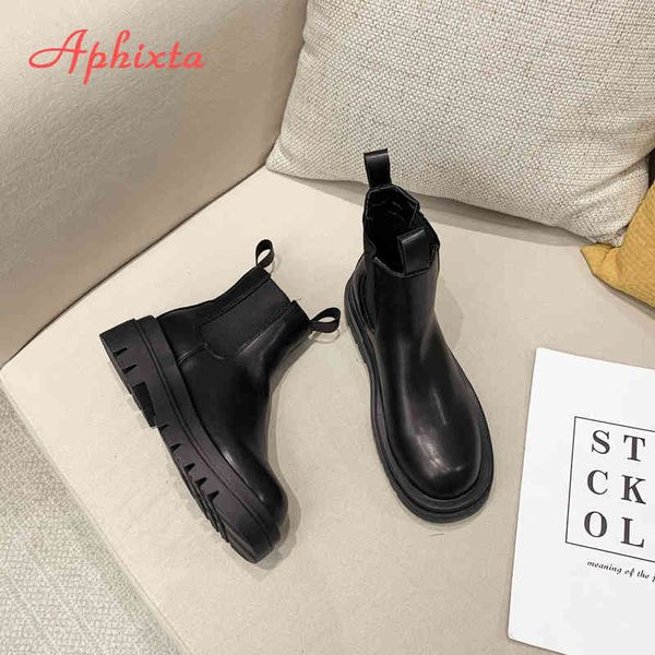 aphixta plus large szie 42 43 boots women elastic band 5cm chunky heel antiskid fashion platform ankle boots shoes woman boats k731, Black
aphixta plus large szie 42 43 boots women elastic band 5cm chunky heel antiskid fashion platform ankle boots shoes woman boats k731, Black