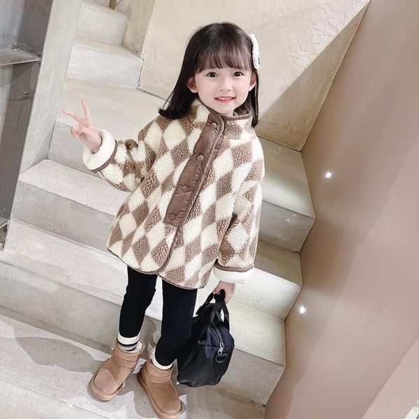 jackets girls kids coat jacket overcoat 2021 plaid warm plus thicken velvet winter outwear teenagers sport outfits children's clothing, Blue;gray
jackets girls kids coat jacket overcoat 2021 plaid warm plus thicken velvet winter outwear teenagers sport outfits children's clothing, Blue;gray