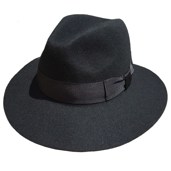 2021 new fashion black wool felt wide fedora hat for men or women -7 cm brim tol4, Blue;gray
2021 new fashion black wool felt wide fedora hat for men or women -7 cm brim tol4, Blue;gray