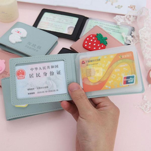 card holders multicolor leather case cute beautiful id bag fashion driver's license shell driving cover, Brown;gray
card holders multicolor leather case cute beautiful id bag fashion driver's license shell driving cover, Brown;gray