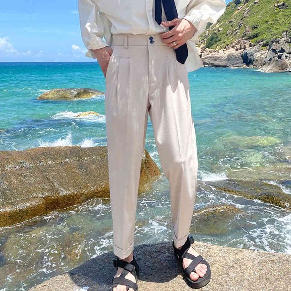 men's pants korean suit fashion solid color business casual straight streetwear wild loose dress s trousers dgt0, Black
men's pants korean suit fashion solid color business casual straight streetwear wild loose dress s trousers dgt0, Black