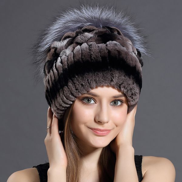 winter fur hat for women real rex rabbit fur hats with silver fox fur flower knitted beanies caps new high-end women cap, Blue;gray
winter fur hat for women real rex rabbit fur hats with silver fox fur flower knitted beanies caps new high-end women cap, Blue;gray